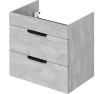 Тумба под раковину IKA alta 60 подвесная, 555x380x500 бетонный камень 4657784357897
