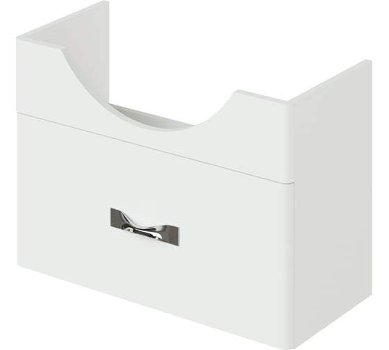 Тумба под раковину ИТАНА анкона 75 подвесная, 693x316x480 эмаль белый глянец 4657773607965 1