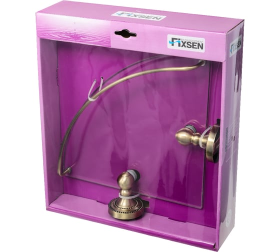 Стеклянная угловая полка FIXSEN ANTIK 61103A