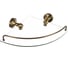 Стеклянная угловая полка FIXSEN ANTIK 61103A 1