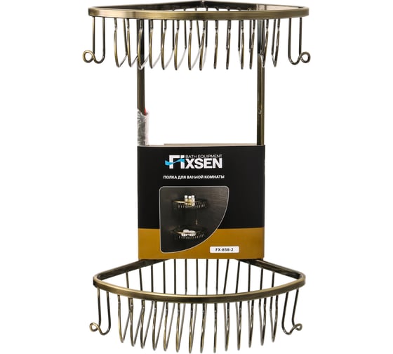 Угловая двухэтажная полка FIXSEN 858-2