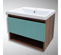 Тумба для ванной Акваль Нова 60 см. бирюза НОВА.60.23.36.N