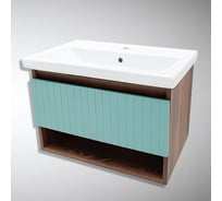 Тумба для ванной Акваль Нова 70 см. бирюза НОВА.70.23.36.N