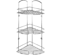 Трехъярусная угловая полка, стальная проволока Milardo 11 MI 111WC30M44