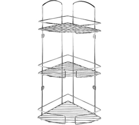Трехъярусная угловая полка, стальная проволока Milardo 11 MI 111WC30M44