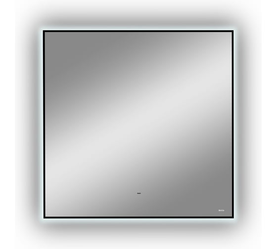 Зеркало квадратное Лофт 80x80см BOND с подсветкой и черным обрамлением Куб M36ZE-8080