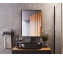 Зеркало BOND прямоугольное Loft 60x80см в черной металлической раме без подсветки M34ZE-6080