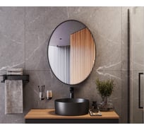 Зеркало BOND овальное Loft 60x80см в черной металлической раме без подсветки M32ZE-6080