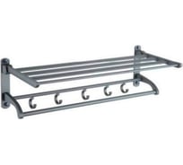 Полка с полотенцедержателем Ekko серый E102-10BL