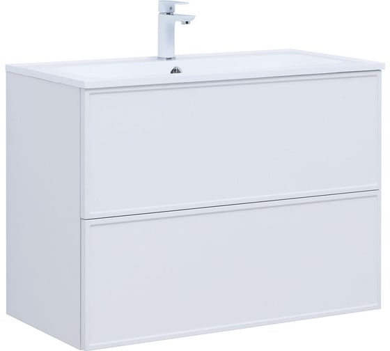 Тумба Aquanet Арт 90 белый матовый 313256 00313256