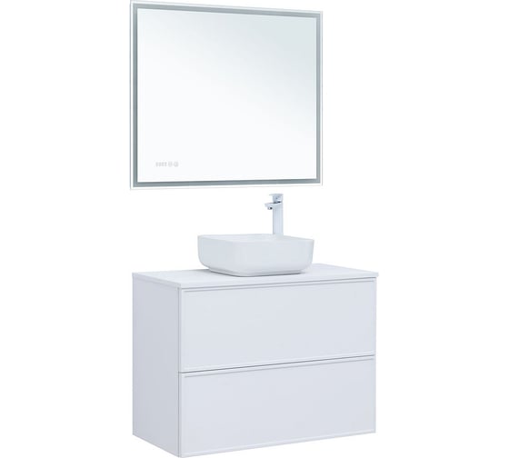 Тумба Aquanet Арт 90 белый матовый 313256 00313256
