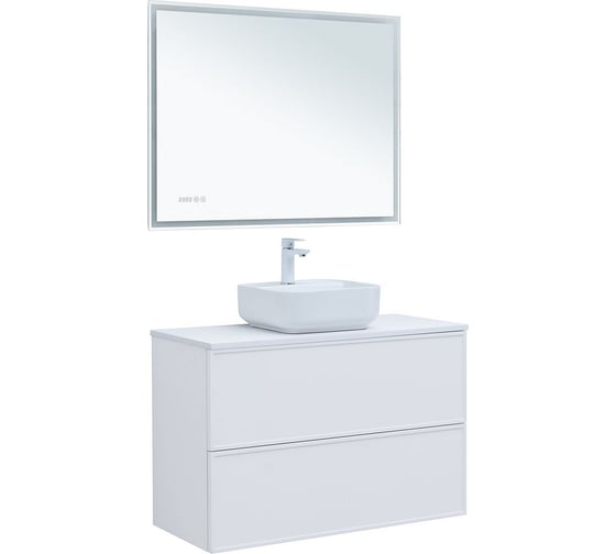 Тумба Aquanet Арт 100 белый матовый 313257 00313257