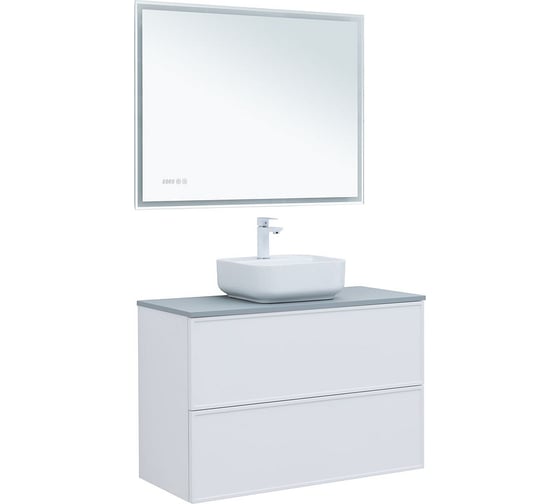 Тумба Aquanet Арт 100 белый матовый 313257 00313257