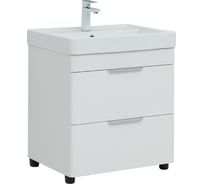 Тумба Aquanet Ирис new 60 напольная, 2 ящика, белый глянец 00310152
