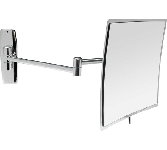 Зеркало для ванной NOFER Reflex прямоугольное, вогнутое, латунь 08015.B