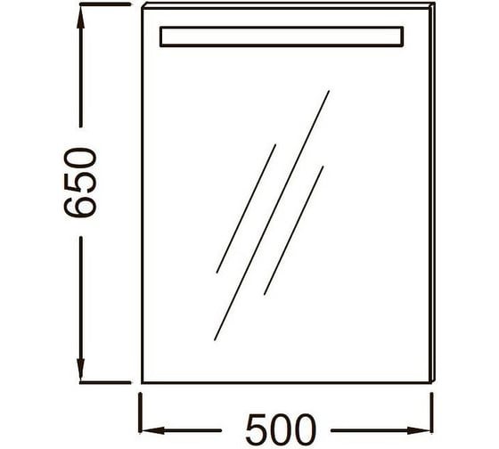 Зеркало Jacob Delafon EB1410RU-NF PARALLEL 50 cм с подсветкой 00323912