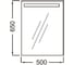 Зеркало Jacob Delafon EB1410RU-NF PARALLEL 50 cм с подсветкой 00323912 2