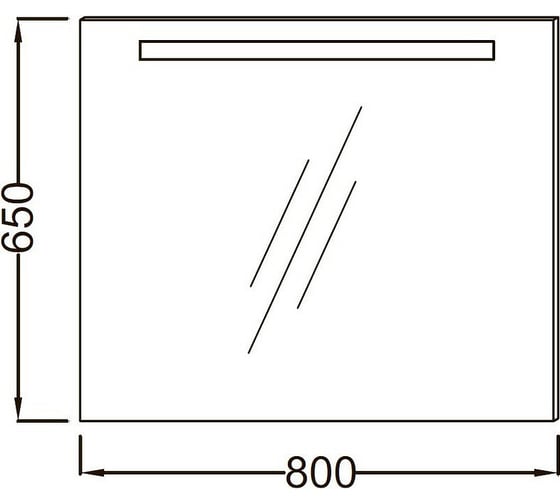 Зеркало Jacob Delafon EB1413RU-NF PARALLEL  80 cм с подсветкой 00323910