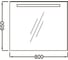 Зеркало Jacob Delafon EB1413RU-NF PARALLEL 80 cм с подсветкой 00323910 2
