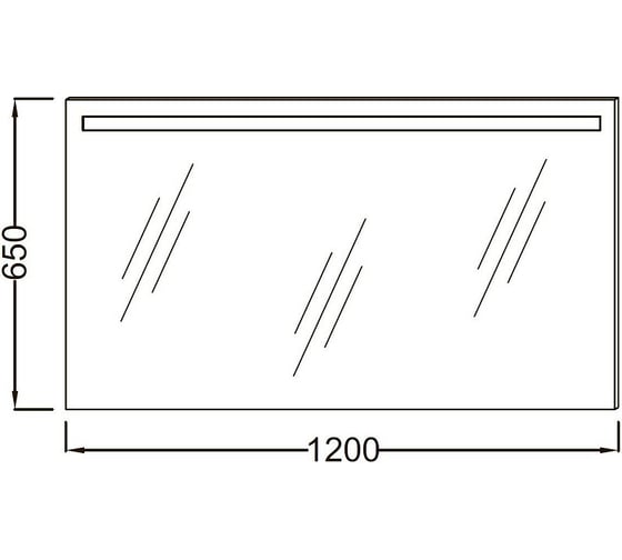 Зеркало Jacob Delafon EB1418RU-NF PARALLEL 120 cм с подсветкой 00323908