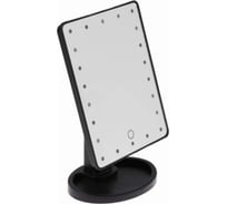 Зеркало с подсветкой Аквалиния 22x16см led, usb черное D38102-3-2