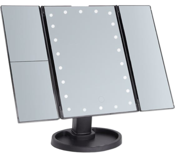Зеркало с подсветкой Аквалиния 18x22см led, usb черное D38102-5-2 1