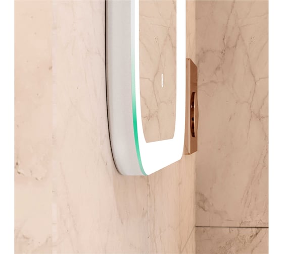 Зеркало с подсветкой CONTINENT ГЛАМУР (Glamour Led) 800x900, пластиковый короб ЗЛП440