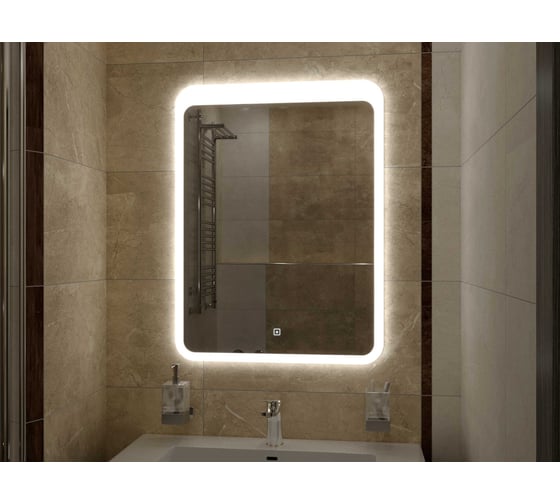 Зеркало с подсветкой CONTINENT ЛАЦИО (Lacio Led) 500x700 ЗЛП530