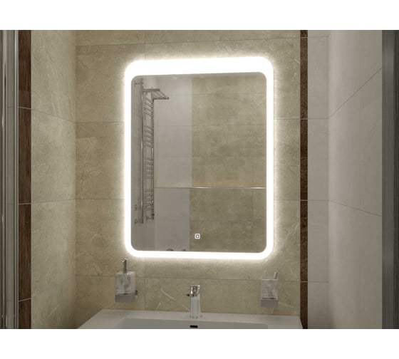 Зеркало с подсветкой CONTINENT ЛАЦИО (Lacio Led) 800x900 ЗЛП756 1