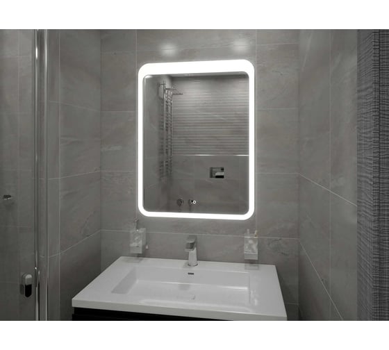 Зеркало с подсветкой CONTINENT ЛАЦИО (Lacio Led) 800x900 ЗЛП756