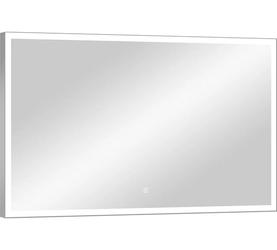 Зеркало с подсветкой CONTINENT ФРЭЙМ СИЛЬВЕР (Frame Silver Led) 1000x700 (алюминиевый профиль) ЗЛП83
