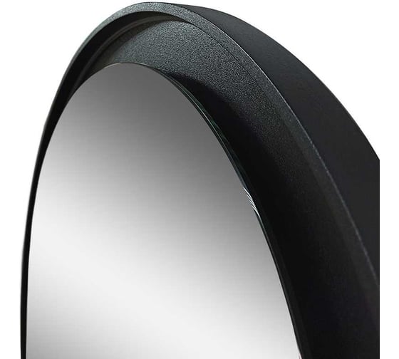 Зеркало с подсветкой CONTINENT ПЛАНЕТ БЛЭК (Gavana) (Planet Led) d 600, зеркало d 510, полированное, МДФ, Б/К овал (МЦ) ЗЛП623