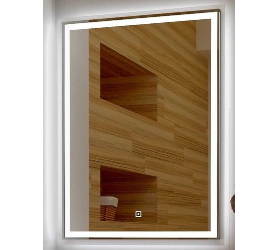 Зеркало с подсветкой CONTINENT ФЭНСИ (Fancy Led) 600x800 Оракал, прозр.и зерк.отступ фацет 15, Акрил 565x765 ЗЛП1073