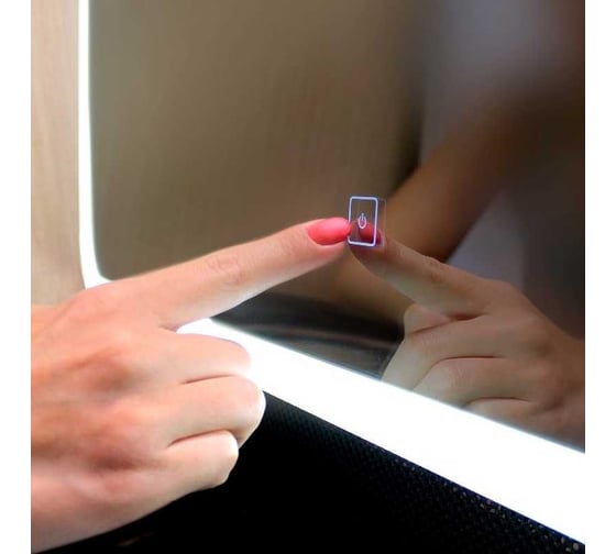 Зеркало с подсветкой CONTINENT ФЭНСИ (Fancy Led) 600x800 Оракал, прозр.и зерк.отступ фацет 15, Акрил 565x765 ЗЛП1073