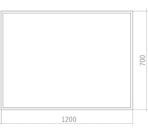 Зеркало с подсветкой Art&Max Aversa AM-Ave-1200-700-DS-F