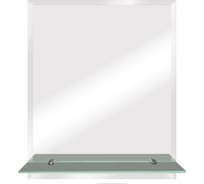 Зеркало CONTINENT Прямоугольник 50x60см с полкой, фацет (13) В134