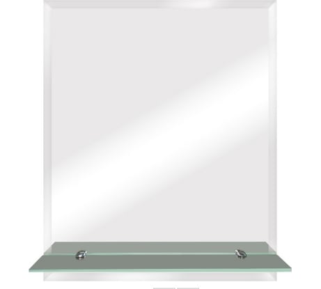 Зеркало CONTINENT Прямоугольник 50x60см с полкой, фацет (13) В134