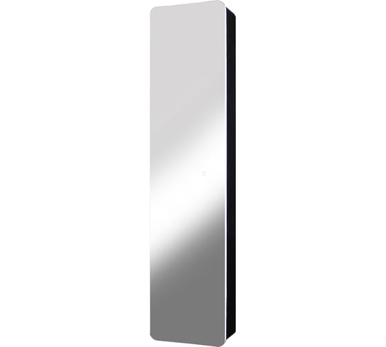 Зеркало-пенал CONTINENT Titus ЭЛЬТОРО БЛЭК (Eltoro Led) 360x1560, торцевая подсветка, петли (МЦ) МВК112