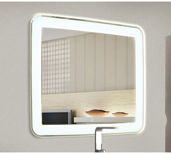Зеркало с подсветкой CONTINENT ВЕЛЬВЕТ (Velvette Led) 800x600 Оракал ЗЛП225