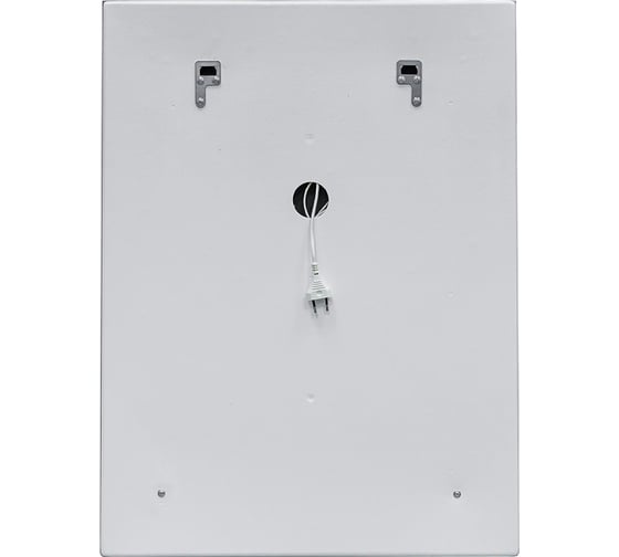 Зеркало с подсветкой CONTINENT ВЕРТЕ (Verte Led) 600x800 часы (по центру), ДД  ЗЛП478