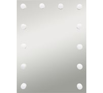 Зеркало CONTINENT БРИДЖИТ LED 600x800 МДФ, мех.выкл (12 Led ламп сфера) ЗЛП1613