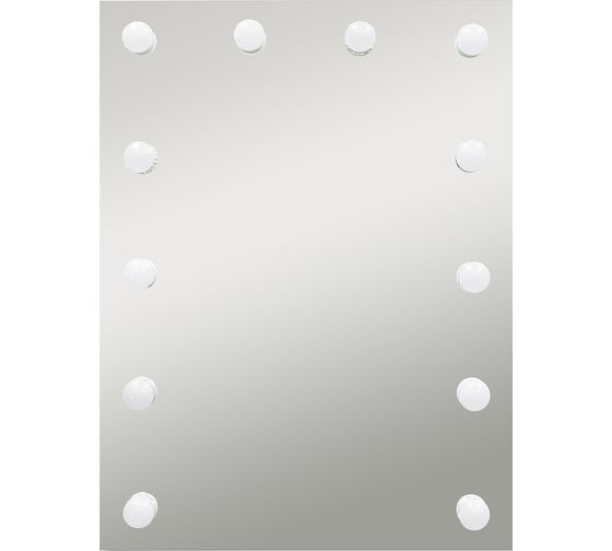 Зеркало CONTINENT БРИДЖИТ LED 600x800 МДФ, мех.выкл (12 Led ламп сфера) ЗЛП1613 1