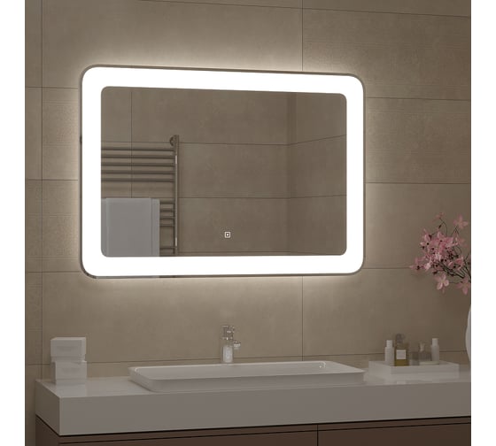 Зеркало с подсветкой CONTINENT ВЕЛЬВЕТ (Velvette Led) 1000x700 Оракал ЗЛП466