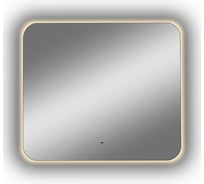 Зеркало CONTINENT Бурже (Burzhe Led) 800x700 МДФ рамка 700x600, Б/К овал, откр.подсв. холодная ЧС ЗЛП2457