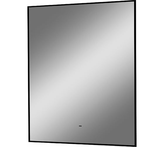 Зеркало CONTINENT АМЭР (Amer Led) 600x700 МДФ рамка 500x600, черн.краска, Б/К овал, откр.подс. ЧС ЗЛП1537