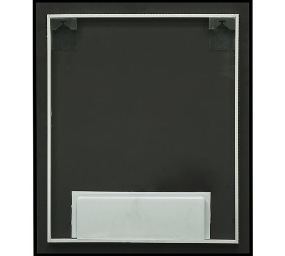Зеркало CONTINENT АМЭР (Amer Led) 600x700 МДФ рамка 500x600, черн.краска, Б/К овал, откр.подс. ЧС ЗЛП1537