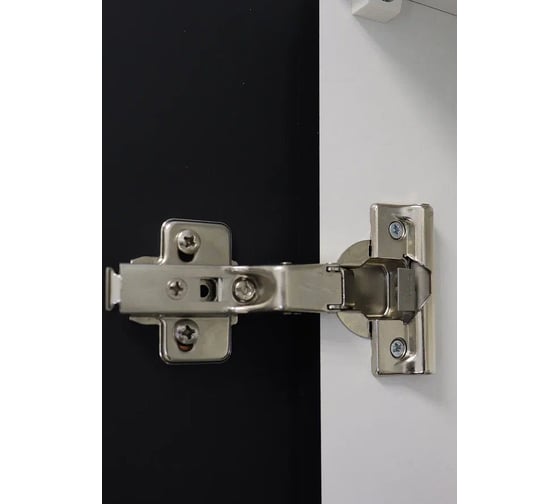 Зеркало-шкаф CONTINENT Titus ЭЛЬТОРО БЛЭК (Eltoro Led) 560x850, правый, розетка, торцевая подсветка, петли (МЦ) МВК113