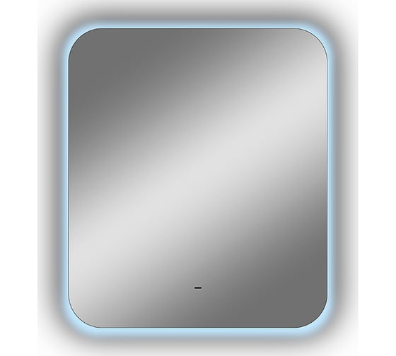 Зеркало CONTINENT Бурже (Burzhe Led) 600x700 МДФ рамка 500x600, Б/К овал, откр.подсв. холодная ЧС ЗЛП531