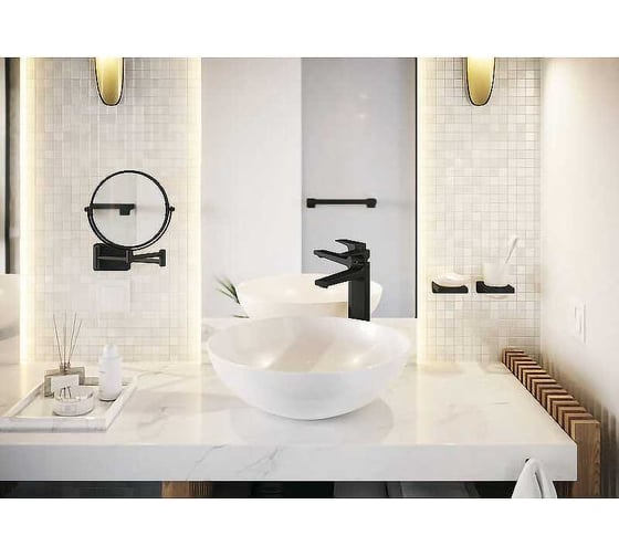 Косметическое зеркало HANSGROHE AddStoris матовый черный 41791670 00000092097