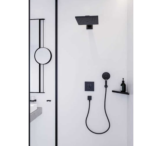 Косметическое зеркало HANSGROHE AddStoris матовый черный 41791670 00000092097
